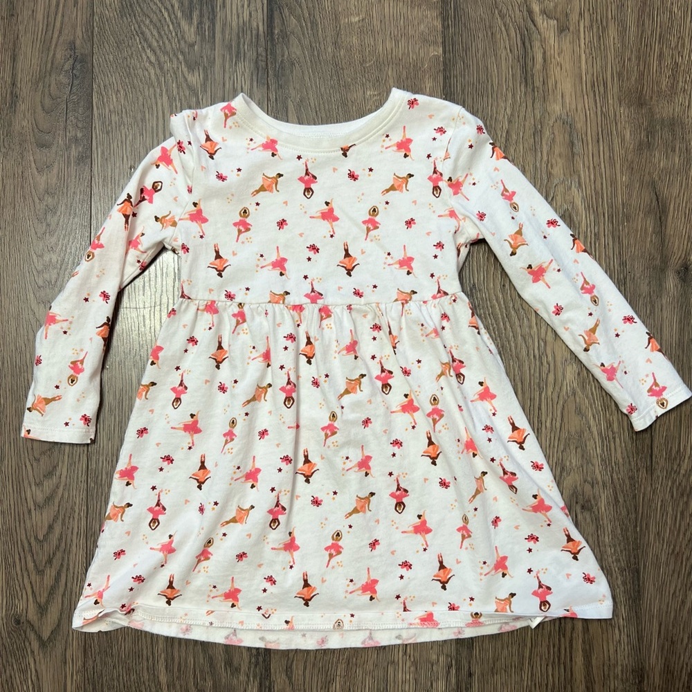 Old Navy Ballerina Long Sleeve Cotton Dress - 3T